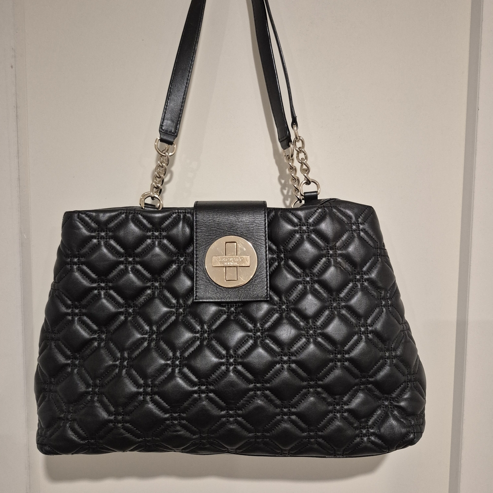 Kate Spade Black Quilted Leather Shoulder Bag